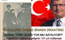 İLGİLİLERİN ÖNEME BİNAEN DİKKATİNE!  “ADANA TÜRK OCAĞI YOK MU SAYILIYOR?”