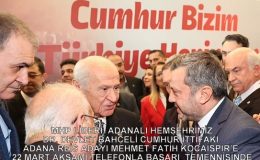 MHP LİDERİ DR. BAHÇELİ CUMHUR İTTİFAKI ADANA REİS ADAYI KOCAİSPİR’E  BUGÜN TELEFONLA BAŞARI TEMENNİSİNDE BULUNDU 