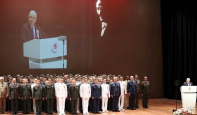 Millî Savunma Bakanımız Yaşar Güler, 12’nci Dönem Müşterek Komuta ve Kurmay Eğitimi ile 6’ncı Dönem Komuta ve Kurmay Eğitimi Mezuniyet Töreni’nde Konuştu