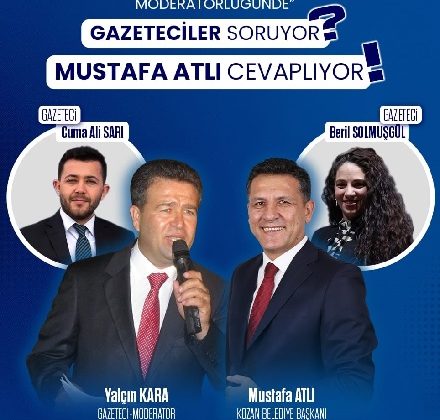 Kozan’ın Reisi Mustafa Atlı, Otağ Tv’ de İletişim Uzmanı Usta Haberci Yalçın Kara’nın Moderatörlüğünde Canlı Yayın Konuğu