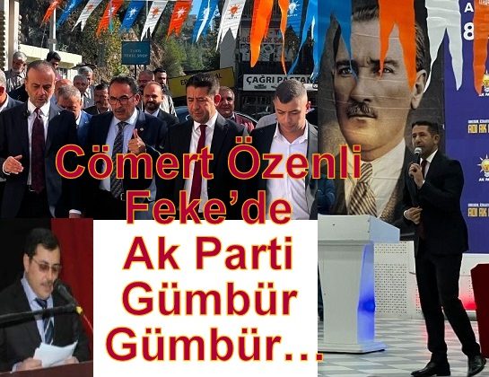 Cömert Özen’li Feke’de Ak Parti Gümbür Gümbür…