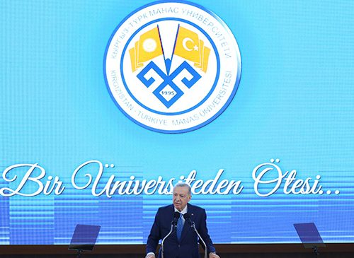 Cumhurbaşkanımız ERDOĞAN, Kırgızistan-Türkiye Manas Üniversitesi’nde düzenlenen toplu açılış töreninde katıldı.