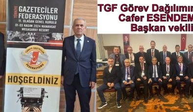 TGF Görev Dağılımını Yaptı Cafer  ESENDEMİR Başkan vekili