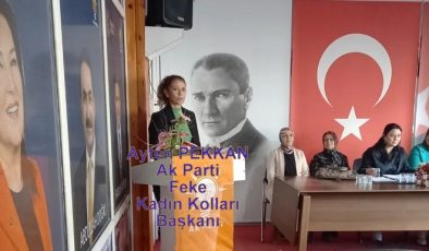 AK PARTİ Feke Kadın Kollarının 7.Kongresi Gerçekleşti Ve Ayten PEKKAN Başkanlığını Yeniledi…