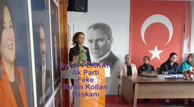 AK PARTİ Feke Kadın Kollarının 7.Kongresi Gerçekleşti Ve Ayten PEKKAN Başkanlığını Yeniledi…