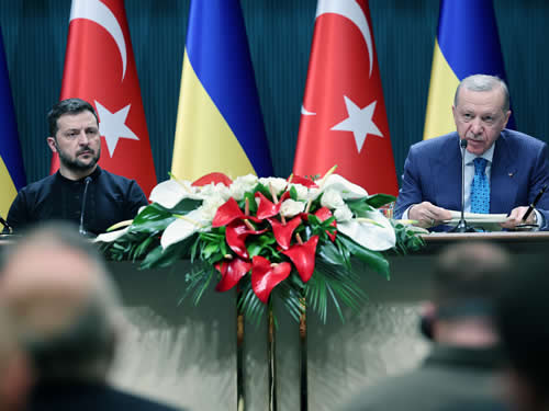 Cumhurbaşkanımız ERDOĞAN “Rusya-Ukrayna ve Amerika arasında muhtemel görüşmeler için ülkemiz ideal bir ev sahibi olacaktır…”