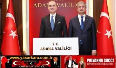 SİYASETİN GÜÇLÜ DEĞERİ, AK PARTİ GENEL BAŞKAN YARDIMCISI VE PARTİ SÖZCÜSÜ ADANA MİLLETVEKİLİMİZ  “BİZİM ÖMER”  ÖMER ÇELİK’TEN  ADANA VALİMİZ MUSTAFA YAVUZ’A HAYIRLI OLSUN ZİYARETİ…