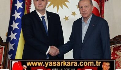 Cumhurbaşkanımız ERDOĞAN, Bosna Hersek Devlet Başkanlığı Konseyi Başkanı Beçiroviç ile görüştü