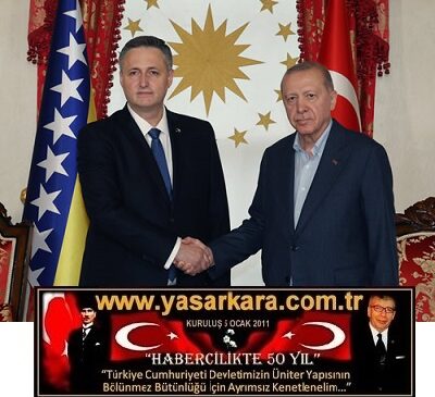 Cumhurbaşkanımız ERDOĞAN, Bosna Hersek Devlet Başkanlığı Konseyi Başkanı Beçiroviç ile görüştü