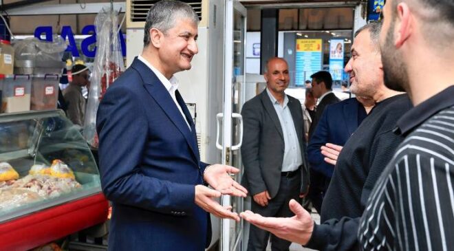 Vali Mustafa Yavuz Küçükdikili’de Esnaf Ziyaretinde Bulundu