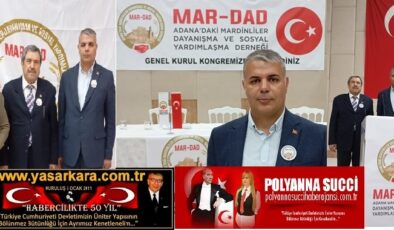 Alkışlar “Adımız Mardin Soyadımız TÜRKİYE” diyen MAR-DAD Onursal Başkanı Hüseyin TALAY, Yeni Başkan Halil ARSLAN  ve Duyarlı Dernek Üyelerine…