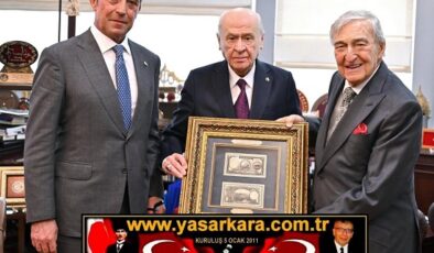 MHP Lideri Adanalı Hemşerimiz Dr. Devlet BAHÇELİ’ ye, Koç Holding Şeref Başkanı Rahmi Koç ve Yönetim Kurulu Başkan Vekili Sayın Ali Koç’tan  Ziyaret ve Koç Topluluğunun 100.Yıl Daveti…