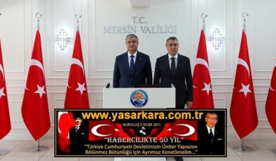 Adana Valimiz Mustafa YAVUZ’dan , Mersin Valimiz   Atilla TOROS’a Nezaket Ziyareti…