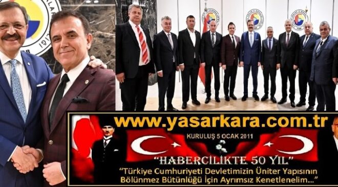 TOBB Başkanı Rifat HİSARCIKLIOĞLU’na KTO Başkanı Mustafa KANDEMİR’den Anlamlı Ziyaret…