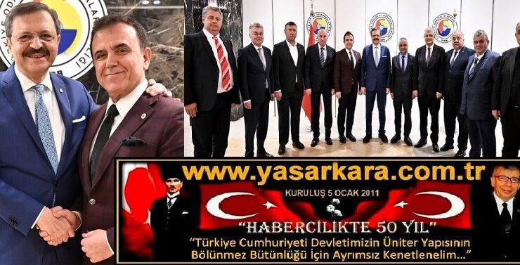 TOBB Başkanı Rifat HİSARCIKLIOĞLU’na KTO Başkanı Mustafa KANDEMİR’den Anlamlı Ziyaret…