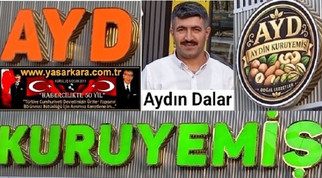 Aydın DALAR’ın İşletmeciliğinde ki  Kuruyemişçiliğin Marka Adresi “AYD Kuruyemiş” Çınarlı Mahallesi  Altıkat Kavşağı Türk Alp Apt Zemin Katında Müşterilerinin Hizmetine Başladı…