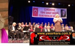 EFSANE SESLİ  EĞİTİMCİ “GÖNÜL OYTUN” YÖNETİMİNDE Kİ  “ÇUKUROVA TSM ÖĞRETMENLER  KOROSU” NUN ADANA BÜYÜKŞEHİR BELEDİYESİ TİYATRO SALONUNDA VERDİĞİ KONSER MÜZİKSEVER DAVETLİLERİ COŞTURDU…