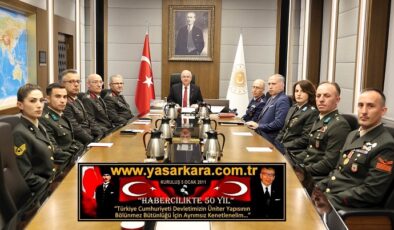 Millî Savunma Bakanımız Yaşar GÜLER, Türk Kara Kuvvetlerinin Kuruluş Yıl Dönümü Dolayısıyla Kara Kuvvetleri Komutanı Orgeneral Metin TOKEL’i ve Beraberindeki Personeli Kabul Etti…