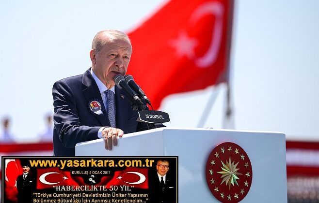 Cumhurbaşkanımız ERDOĞAN, “Büyük ve güçlü Türkiye vizyonumuzun lokomotifini savunma sanayiimiz oluşturuyor”
