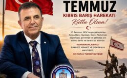 Kozan Ticaret Odası Başkanı,Güçlü Değerimiz Mustafa KANDEMİR’den, Kıbrıs Barış Harekatımızın 52.Yılıdönümü Kutlaması…