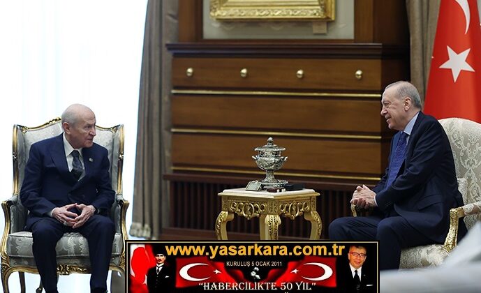 Cumhurbaşkanımız Sayın  Recep Tayyip ERDOĞAN, Milliyetçi Hareket Partisi (MHP) Genel Başkanı Adanalı Hemşerimiz Büyüğümüz Devlet BAHÇELİ’yi Cumhurbaşkanlığı Külliyesinde kabul etti…