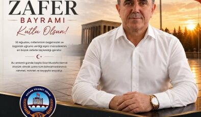 Kozan Ticaret Odası Başkanı Güçlü Değer Mustafa KANDEMİR’den Anlamlı 30 Ağustos Zafer Bayramı Kutlama Mesajı…