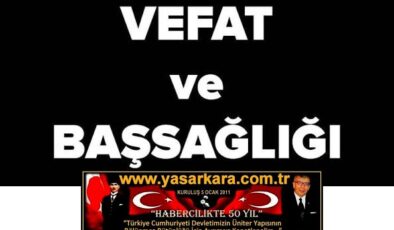 Kozan Hamam Köyünün Köklü Ailelerinden  Merhum Ünlü Veli’nin PTT’den Emekli Memur Kız Evladı Ayşe ESER, Hakkın Rahmetine Kavuştu. Edinilen Bilgiye Göre; Merhumenin Cenazesi 6 Ekim 2026 Salı Günü  Hamam Köyünde Öğle Namazına Müteakip Defnedileceği öğrenildi…