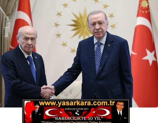 Cumhurbaşkanımız ERDOĞAN,MHP Genel Başkanı BAHÇELİ’ yi kabul etti